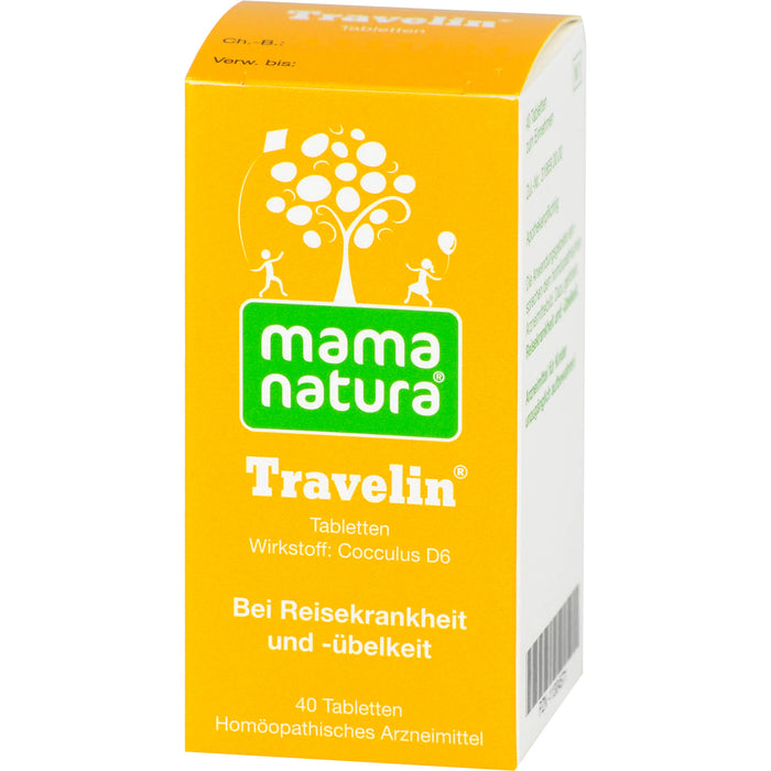 Mama natura Travelin DHU Reisetabletten, 40 St. Tabletten