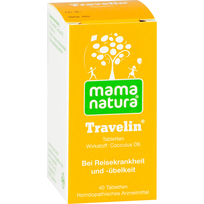 Mama natura Travelin DHU Reisetabletten, 40 St. Tabletten