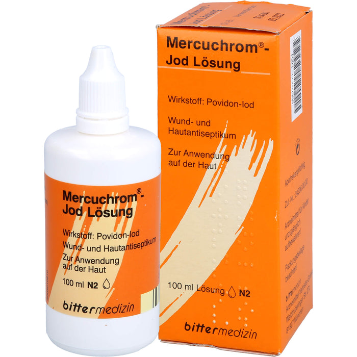 Mercuchrom-Jod Lösung, 100 mg/ml, 100 ml Solution
