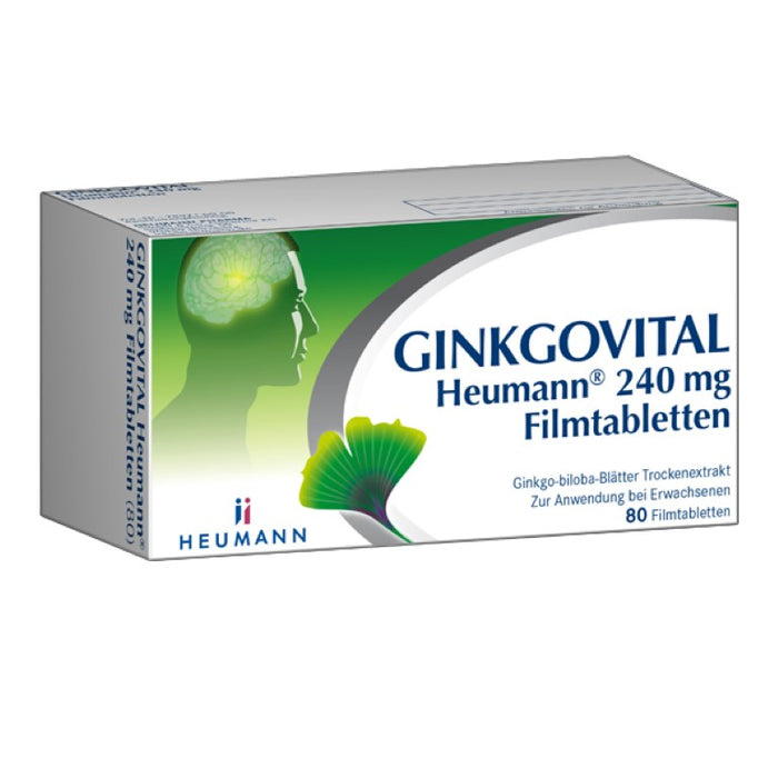 GINKGOVITAL Heumann 240 mg Filmtabletten, 80 pcs. Tablets