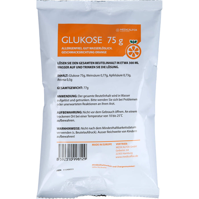 Glukose 75g Orange, 75 g PLE