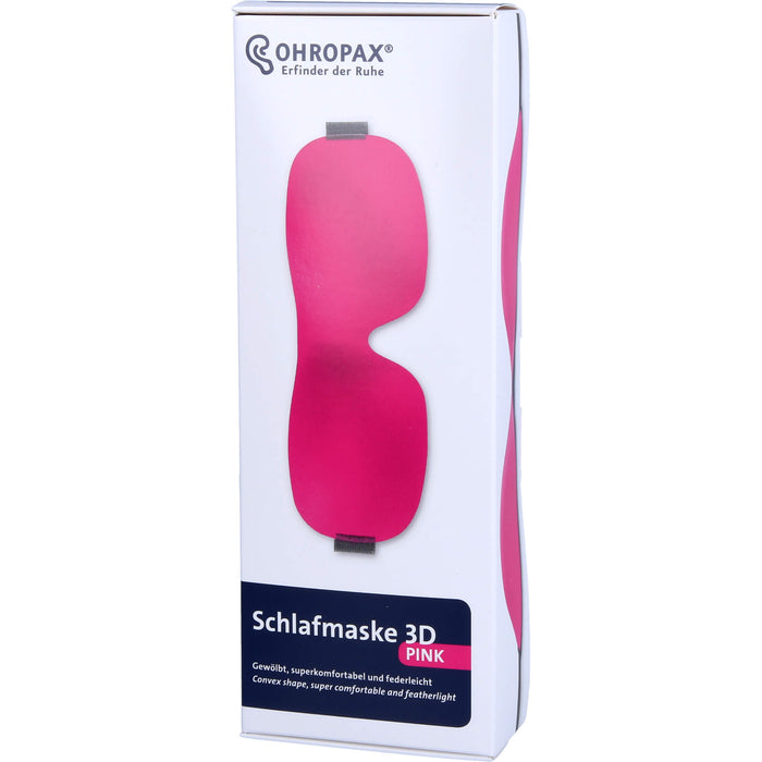 OHROPAX Schlafmaske 3D Pink, 1 pc Bouchons d'oreilles