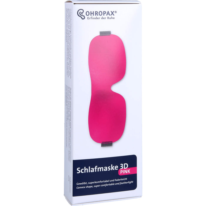 OHROPAX Schlafmaske 3D Pink, 1 pc Bouchons d'oreilles