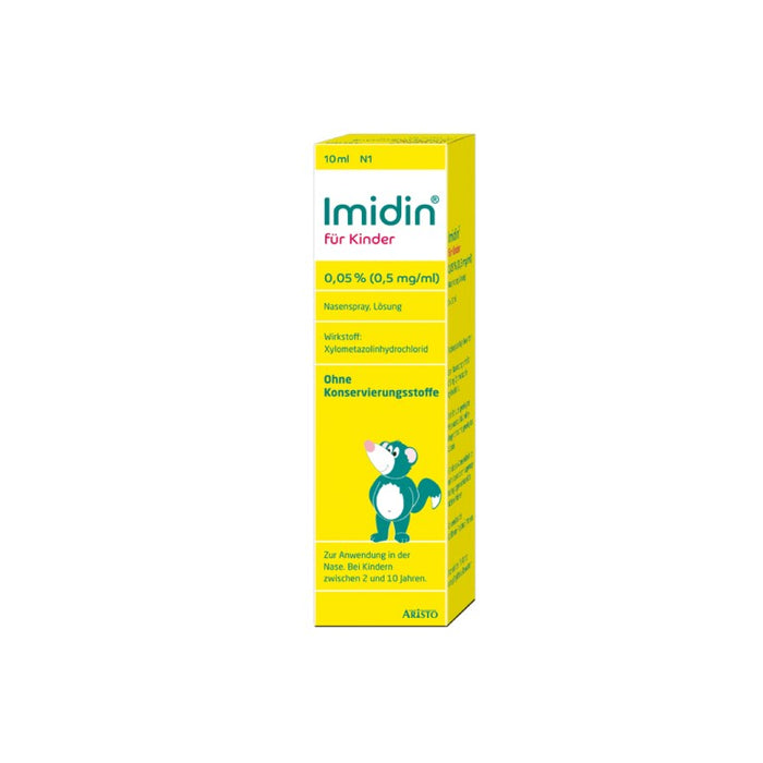 Imidin für Kinder 0,05 % Nasenspray ohne Konservierungsstoffe, 10 ml Solution