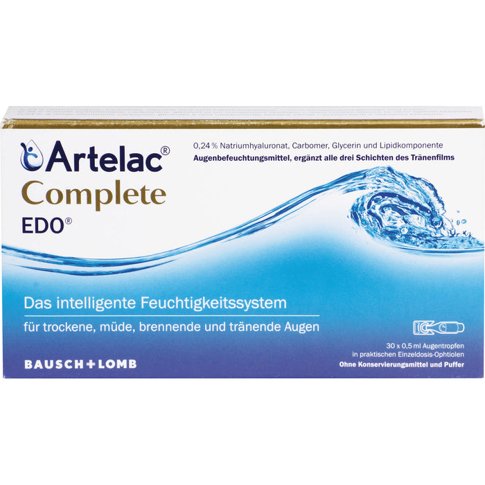 Artelac Complete EDO Augentropfen, 30 pc Pipettes à dose unique