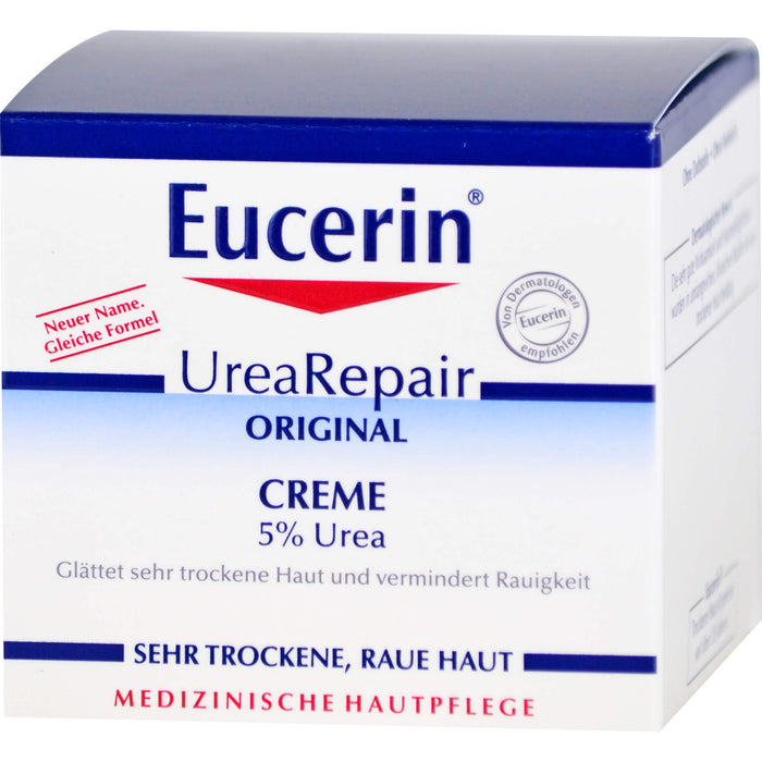 Eucerin UreaRepair 5% Urea Creme für sehr trockene Haut, 75 ml Creme