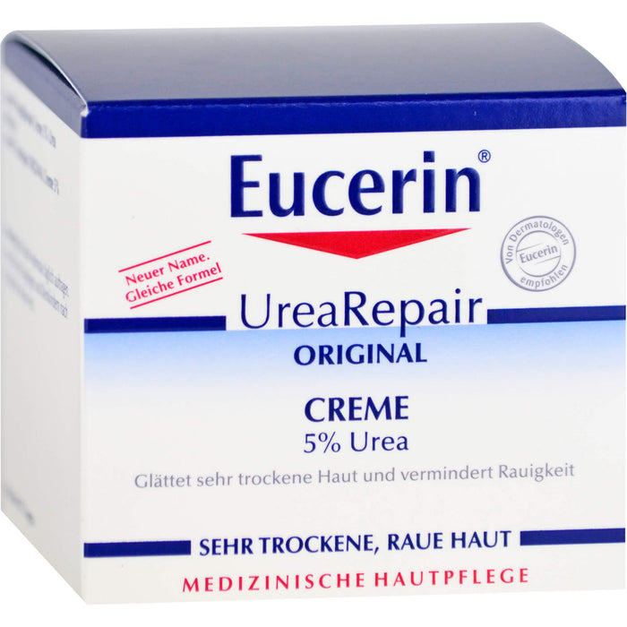 Eucerin UreaRepair 5% Urea Creme für sehr trockene Haut, 75 ml Creme