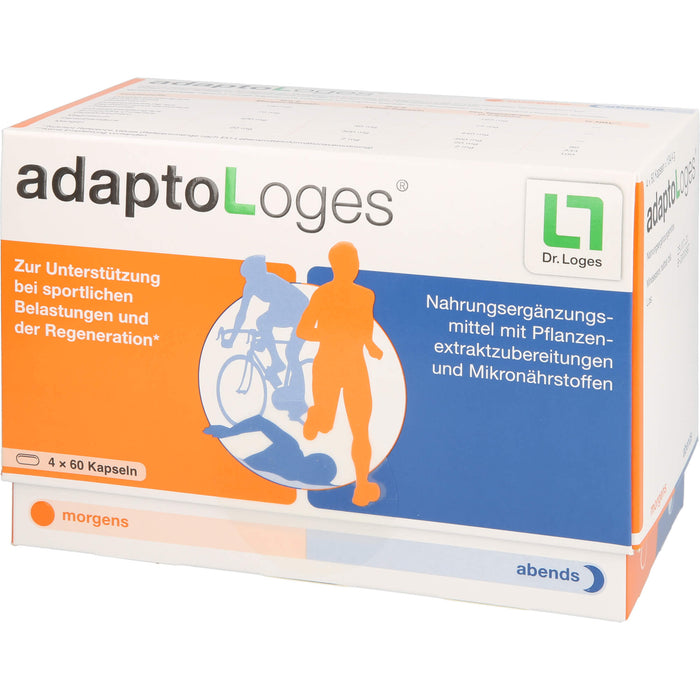 AdaptoLoges Kapseln zur Unterstützung bei sportlicher Belastung und der Regeneration, 240 pc Capsules