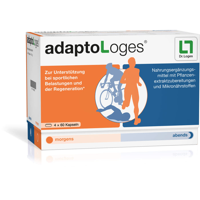 AdaptoLoges Kapseln zur Unterstützung bei sportlicher Belastung und der Regeneration, 240 pcs. Capsules