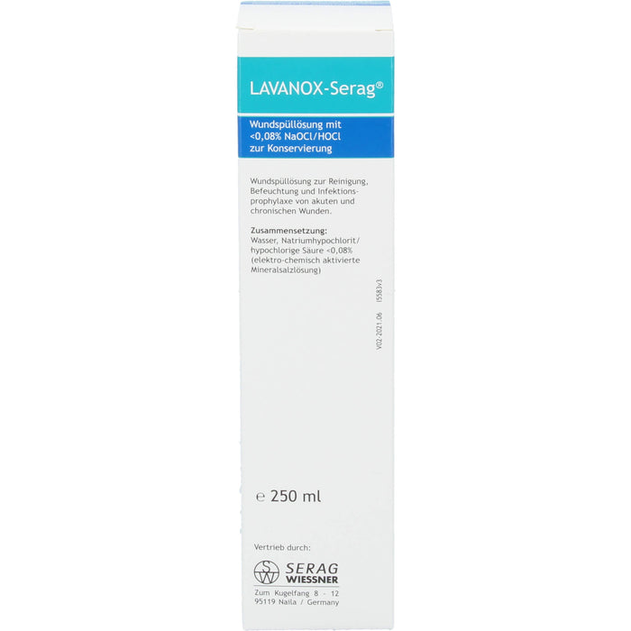LAVANOX Wundspüllösung zur Reinigung und Infektionsprophylaxe bei Wunden, 250 ml Solution