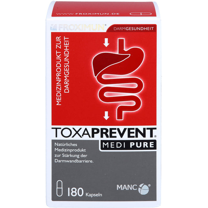 FROXIMUN Toxaprevent medi pure zur Stärkung der Darmwandbarriere, 180 St. Kapseln