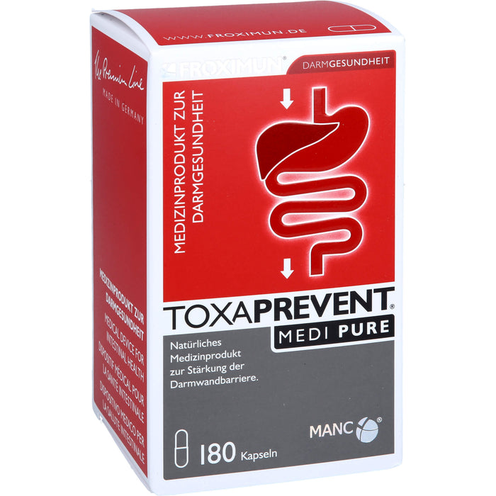 FROXIMUN Toxaprevent medi pure zur Stärkung der Darmwandbarriere, 180 pc Capsules