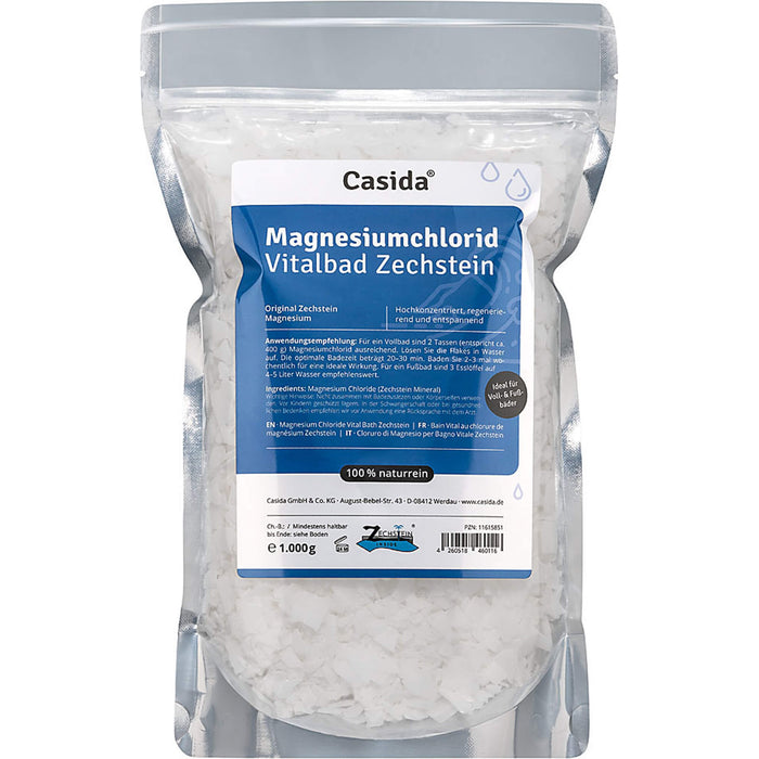Casida Magnesiumchlorid Vitalbad Zechstein, 2500 g Bath additive