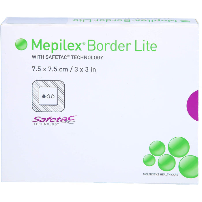 MEPILEX Border Lite Schaumverband 7,5x7,5cm steril, 5 pc Pansements