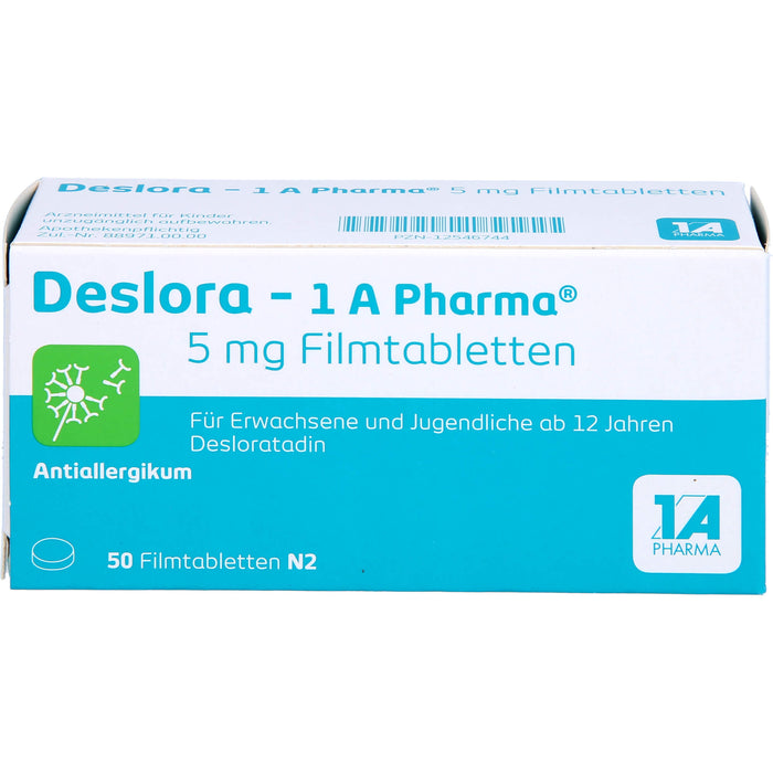 Deslora - 1 A Pharma® 5 mg Filmtabletten, 50 St FTA