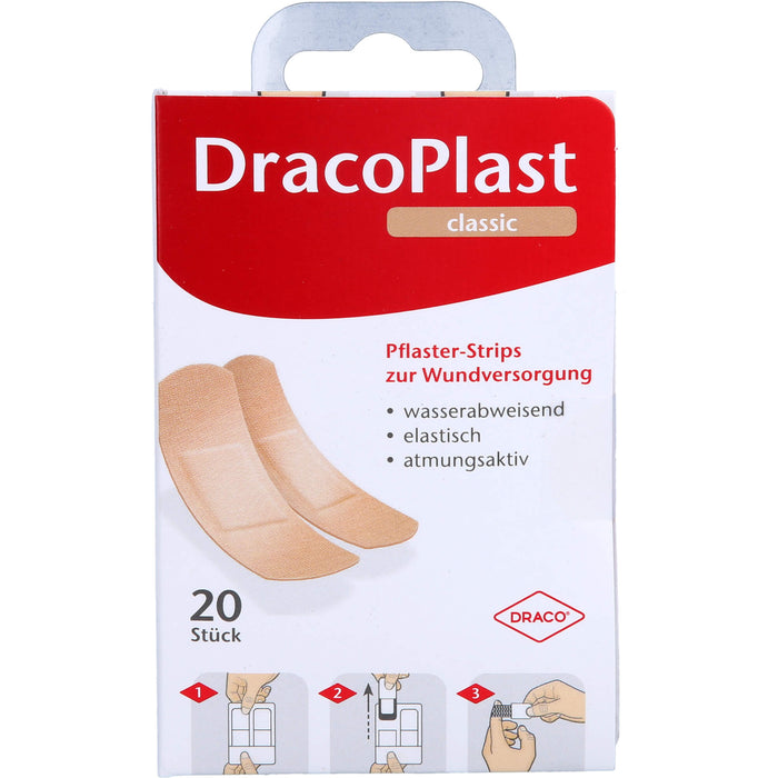 DRACOPLAST Classic Pflaster-Strips, 20 pcs. Patch