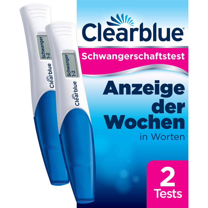 Clearblue Schwangerschaftstest mit Wochenbestimmung digitale Tests, 2 pcs. Test