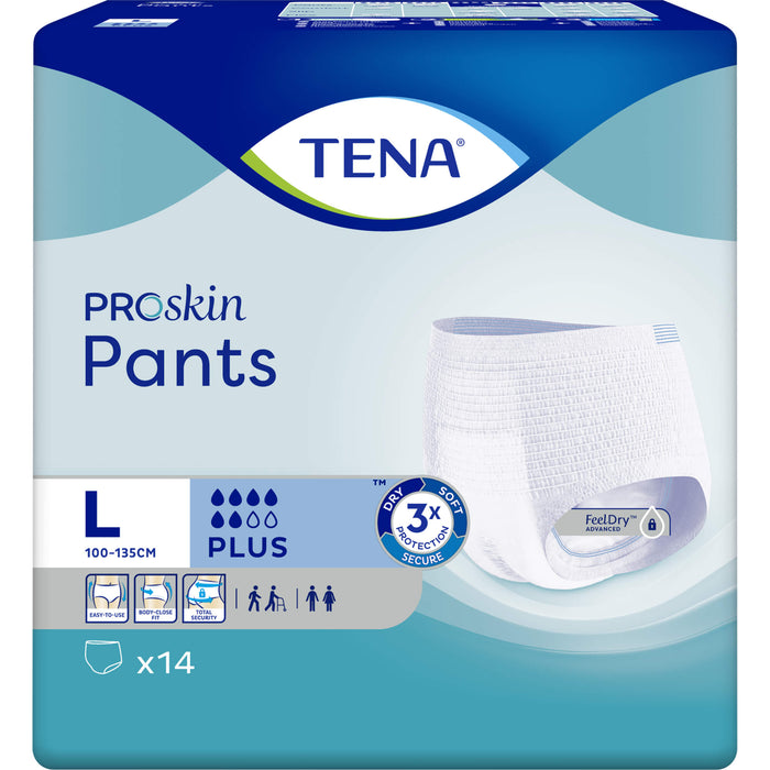TENA Pants Plus L bei Inkontinenz, 14 pc Pantalons à couches