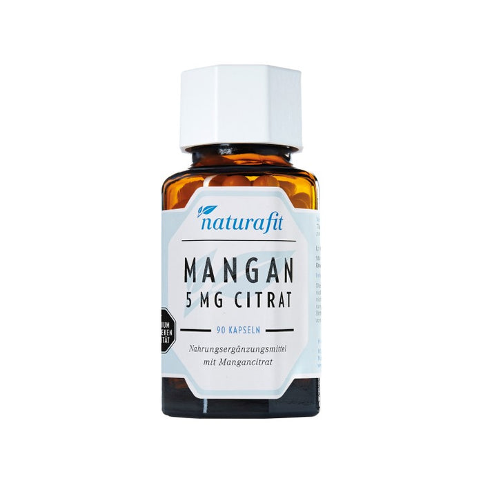 naturafit Mangan 5 mg Citrat Kapseln, 90 pcs. Capsules