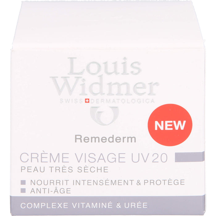 Louis Widmer Remederm Gesichtscreme UV 20, 50 ml Cream