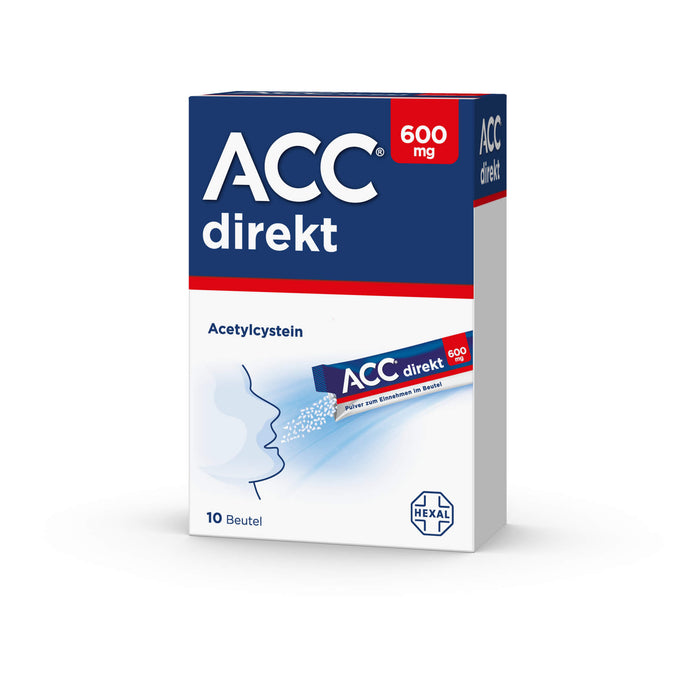 ACC direkt 600 mg Pulver, 10 pc Sachets