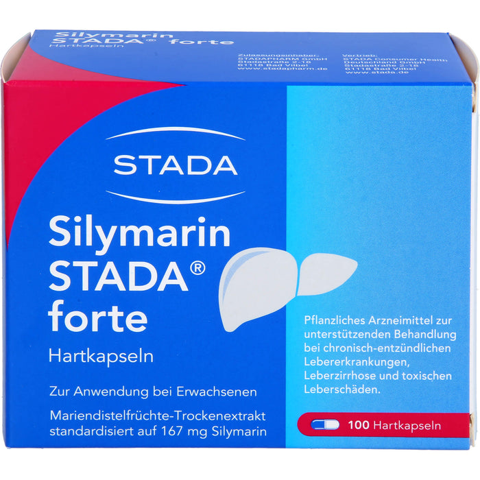Silymarin STADA forte Hartkapseln bei Lebererkrankungen, 100 pcs. Capsules