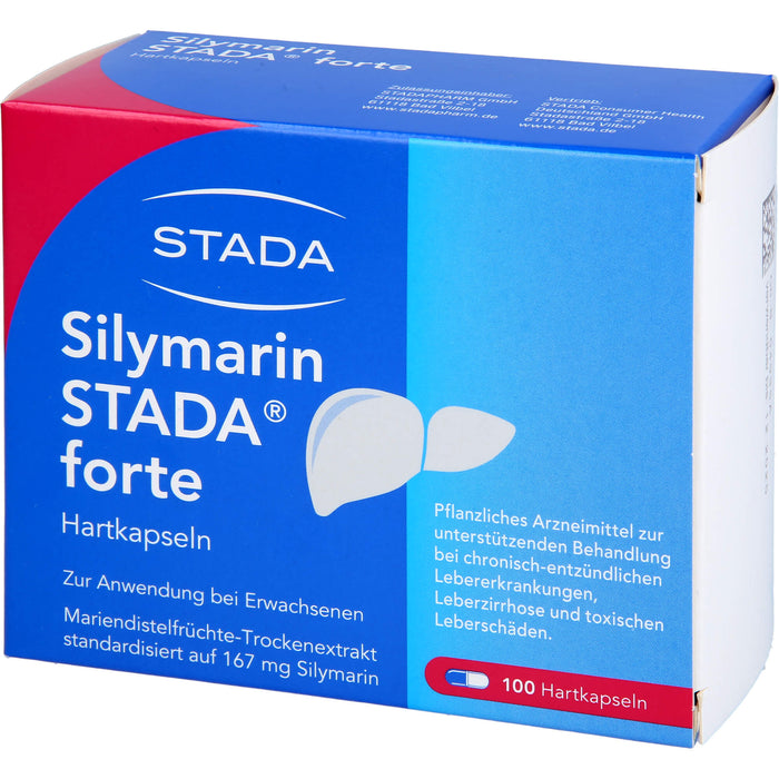 Silymarin STADA forte Hartkapseln bei Lebererkrankungen, 100 pc Capsules