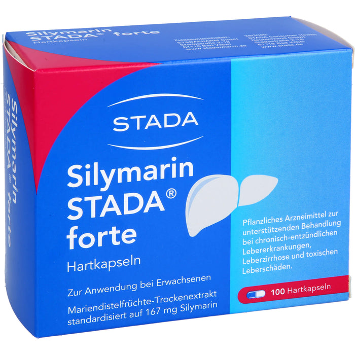 Silymarin STADA forte Hartkapseln bei Lebererkrankungen, 100 pc Capsules
