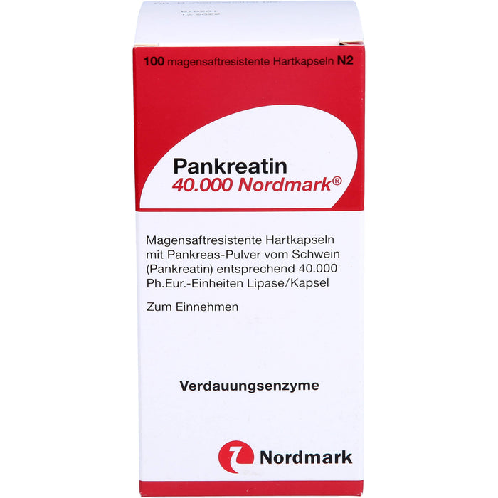 Pankreatin 40.000 Hartkapseln bei exokriner Pankreasinsuffizienz, 100 pc Capsules