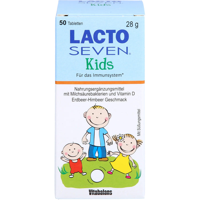 Lacto Seven Kids Kautabletten für das Immunsystem, 50 pc Tablettes