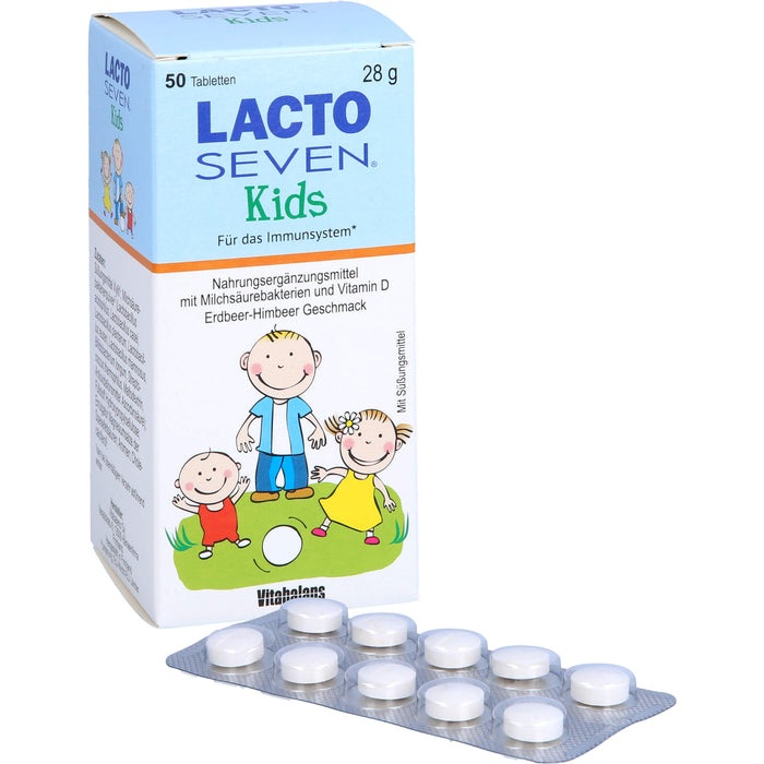 Lacto Seven Kids Kautabletten für das Immunsystem, 50 pc Tablettes