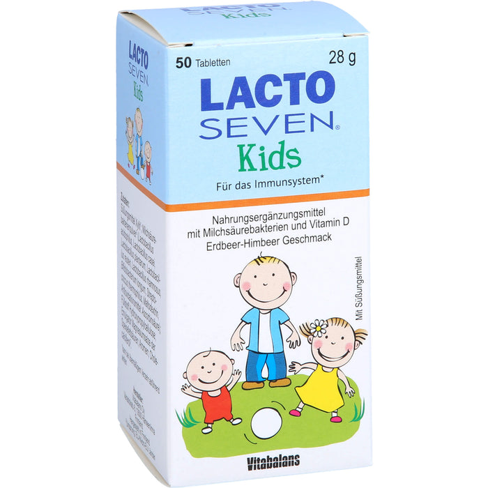 Lacto Seven Kids Kautabletten für das Immunsystem, 50 St. Tabletten