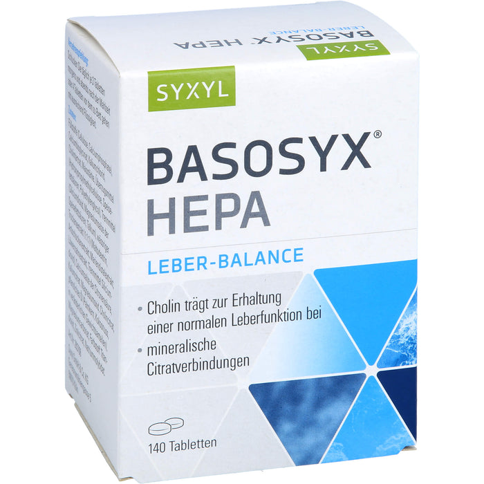 SYXYL BASOSYX Hepa Säure-Basen-Balance Tabletten, 140 pc Tablettes