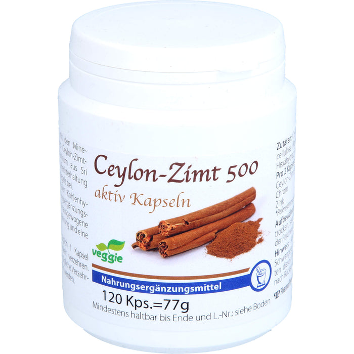 Pharma Peter Ceylon-Zimt 500 aktiv Kapseln, 120 pcs. Capsules
