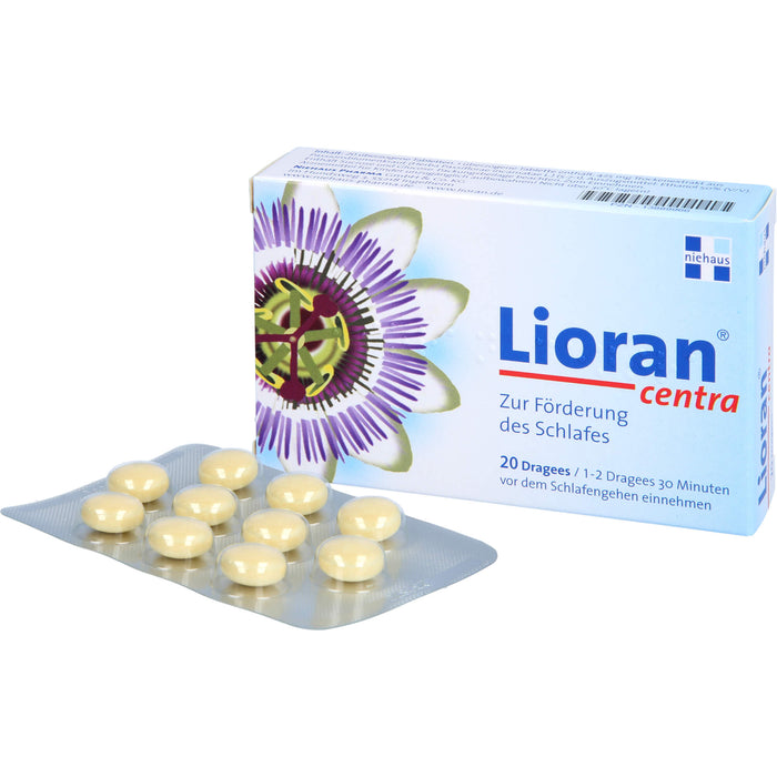 Lioran Centra Dragees zur Förderung des Schlafes, 20 pc Tablettes