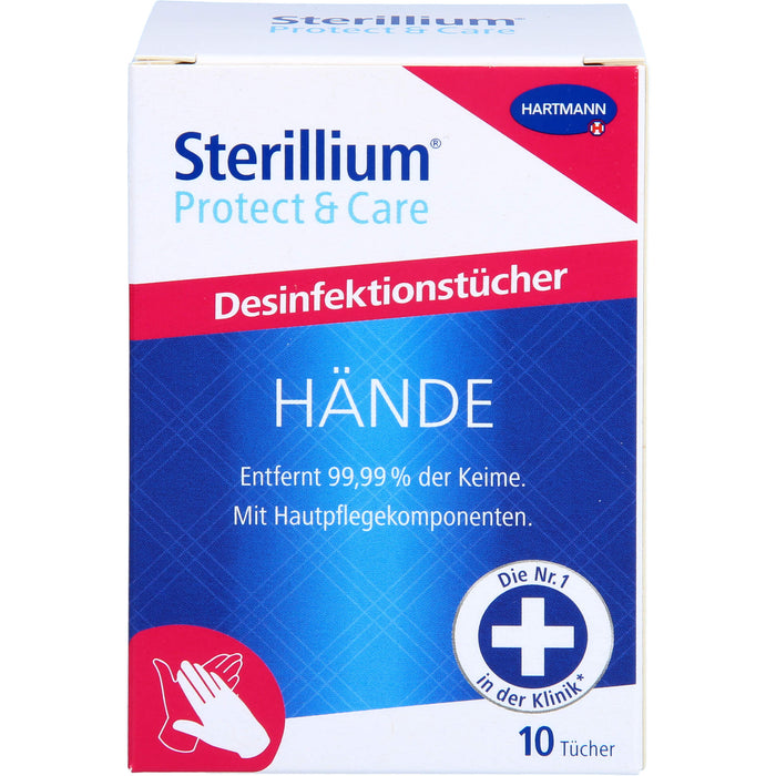 Sterillium Protect & Care Desinfektionstücher für die Hände, 10 pcs. Cloths
