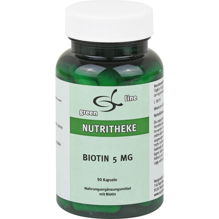 green line Nutritheke Biotin 5 mg Kapseln, 90 pc Capsules
