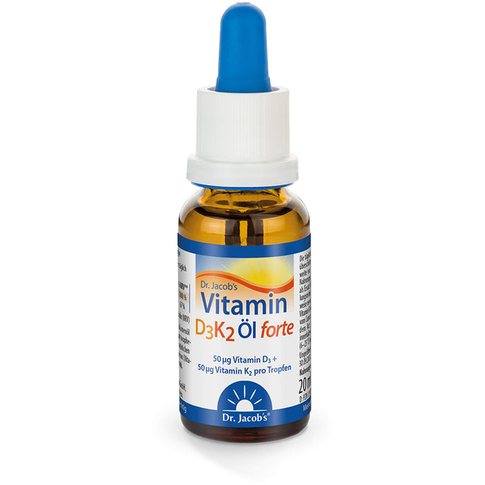 Dr.Jacob's  Vitamin D3K2 Öl forte Tropfen, 20 ml Solution