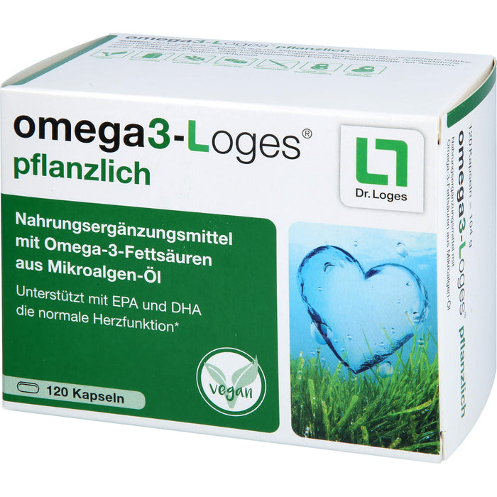 omega3-Loges pflanzlich Kapseln, 120 pc Capsules