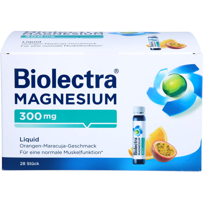 Biolectra Magnesium 300 mg aktiv liquid Ampullen, 28 pcs. Ampoules