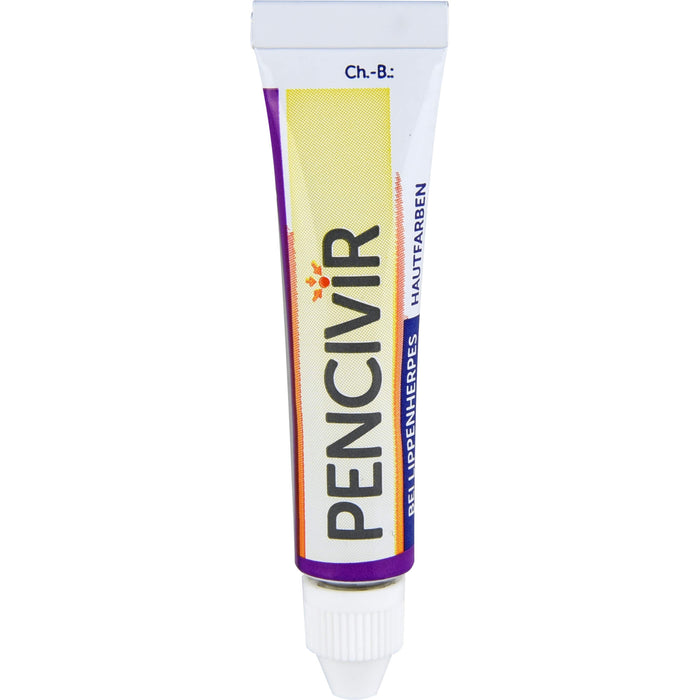 Pencivir hautfarben Creme bei Lippenherpes, 2 g Cream