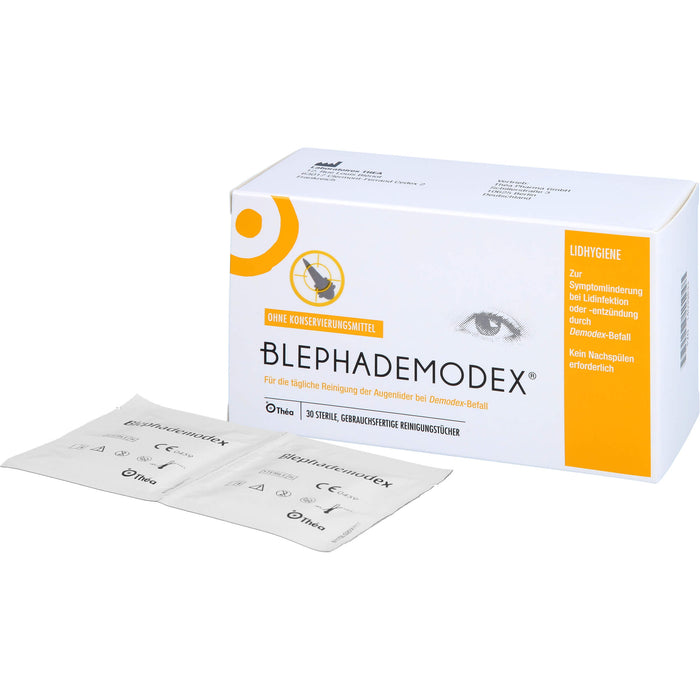 Blephademodex, sterile Reinigungstücher, 30 pcs. Compresses