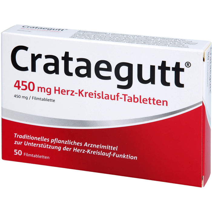 Crataegutt 450 mg Herz-Kreislauf-Tabletten, 50 pcs. Tablets