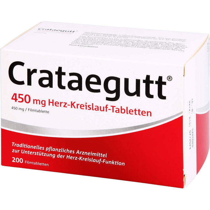 Crataegutt® 450 mg Herz-Kreislauf-Tabletten, 200 St. Tabletten
