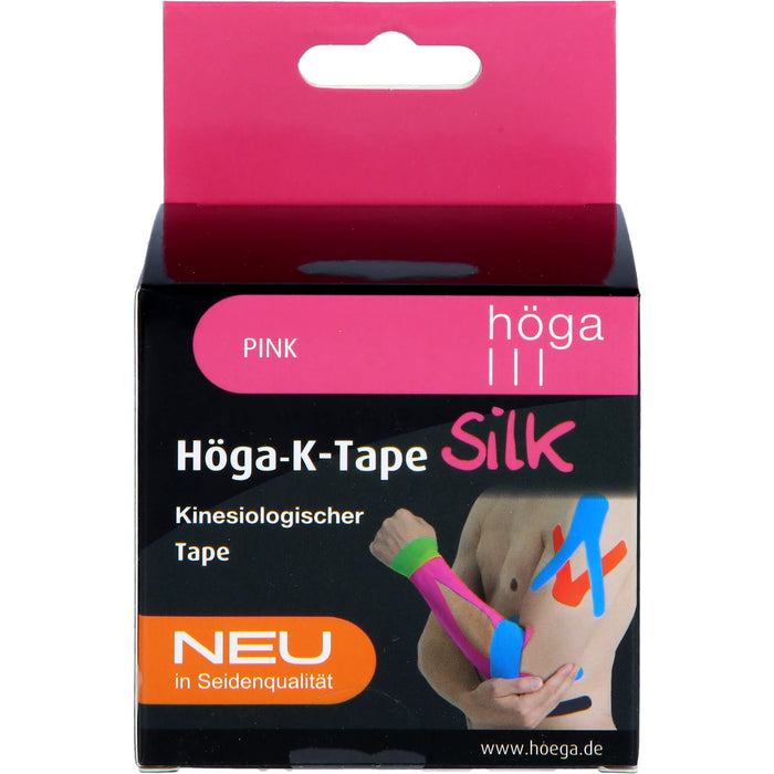 Höga-K-Tape Silk 5cmx5m pink KinesiologischerTape, 1 pc Pansement