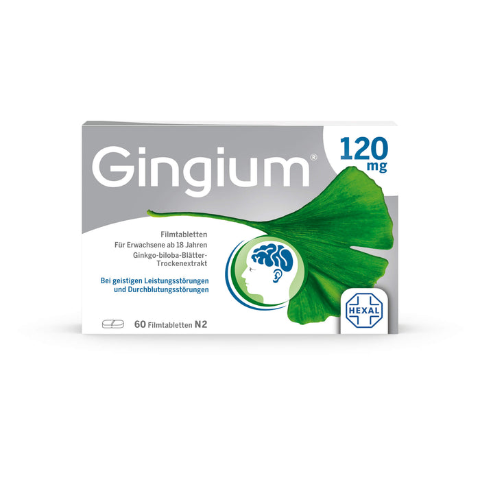 Gingium 120 mg Filmtabletten, 60 pc Tablettes
