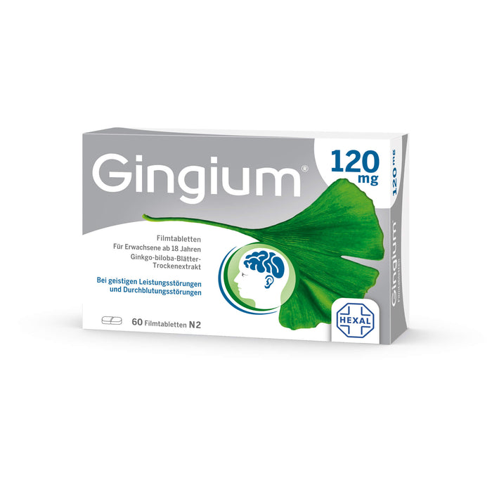 Gingium 120 mg Filmtabletten, 60 pc Tablettes