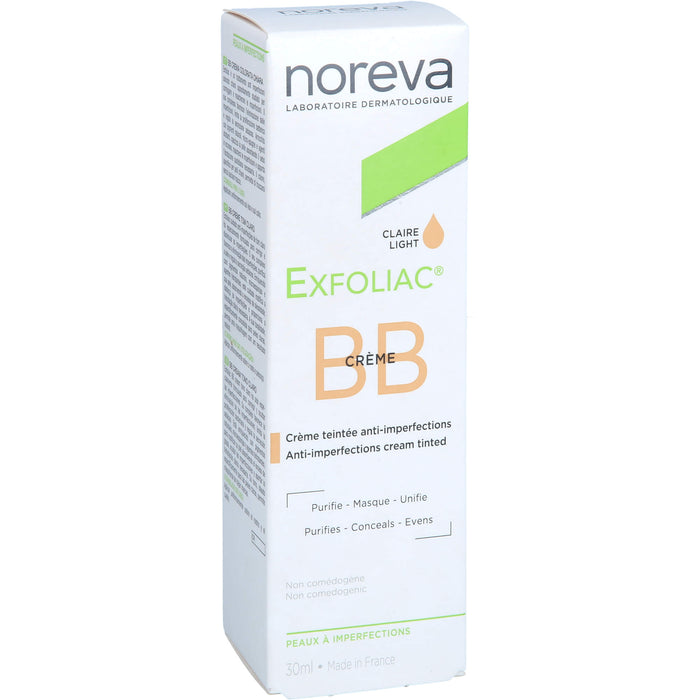 noreva Exfoliac getönte BB-Creme hell, 30 ml Crème