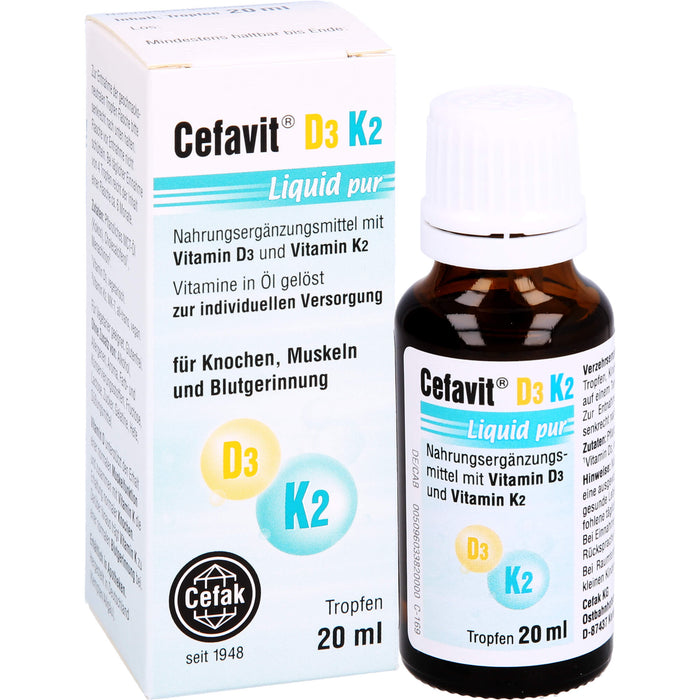 Cefavit D3 K2 Liquid pur, 20 ml TEI