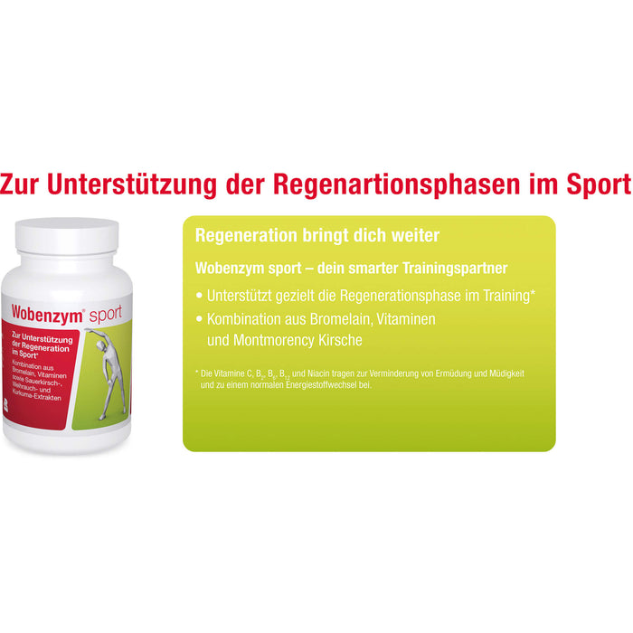 Wobenzym Sport Kapseln Zur Unterstützung der Regeneration im Sport, 30 pc Capsules